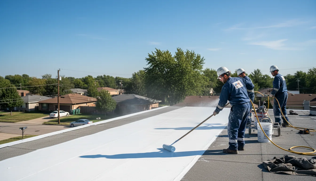 Commercial roof coating in Farmington, IA near me